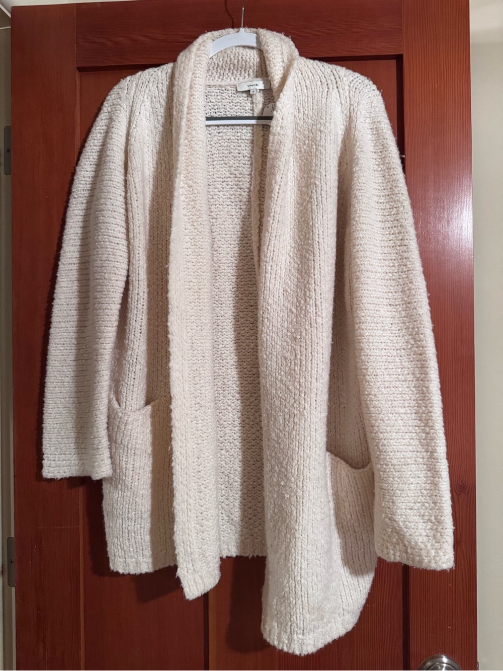Vince Cozy Open-Front Women's Cardigan Sweater - Cream